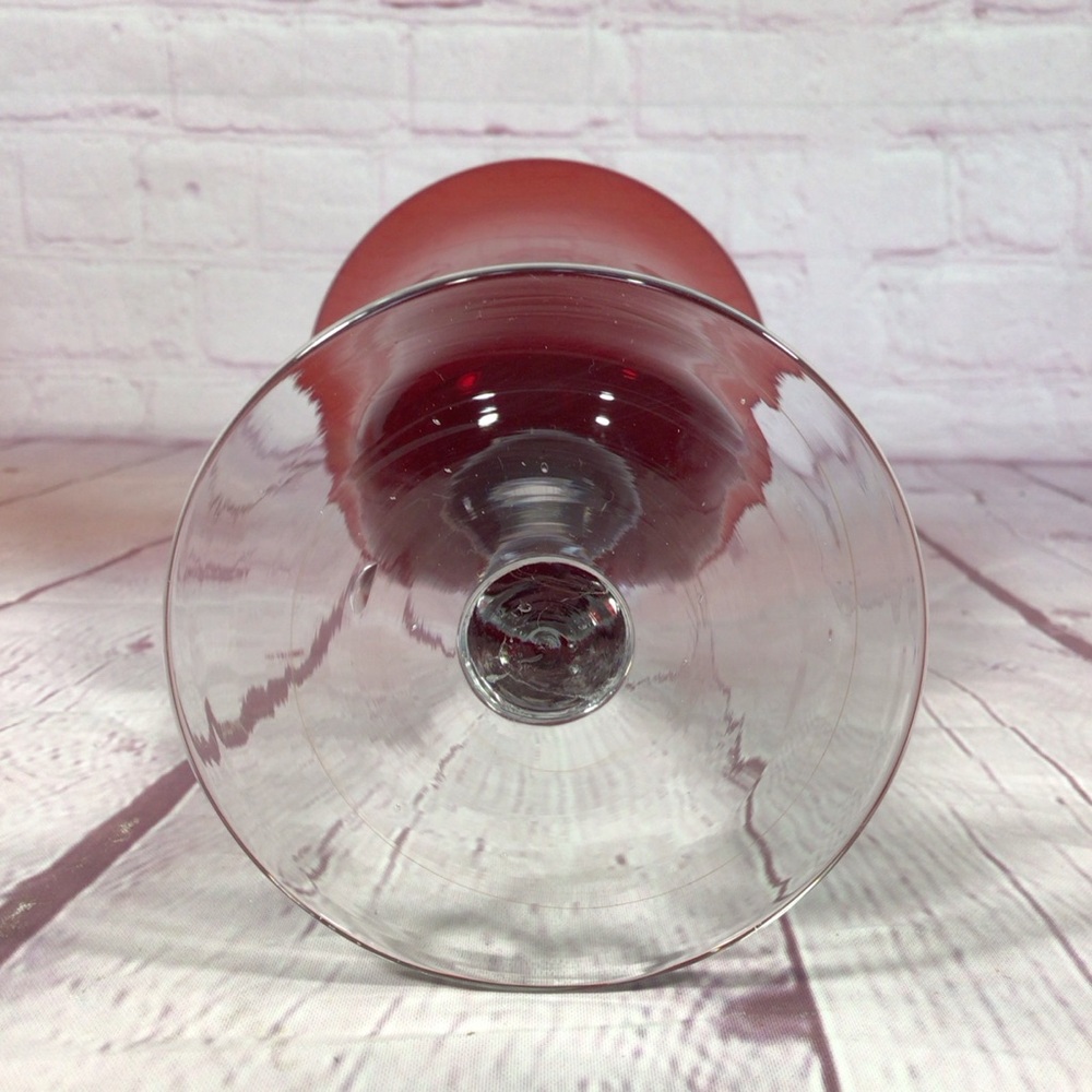 Home Essentials Ruby Red Glass Water Goblets - Set of 4 - Picture 7 of 8